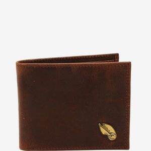 Brown leather wallet with Snitch Harry Potter